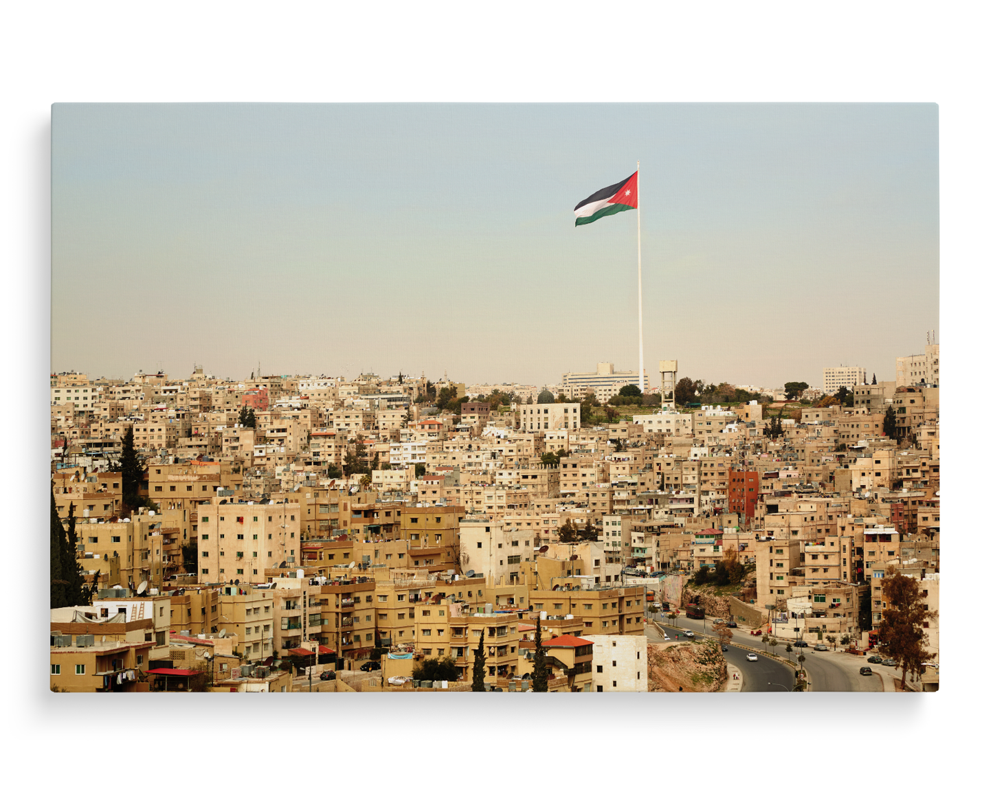 Jordan, Amman Flag