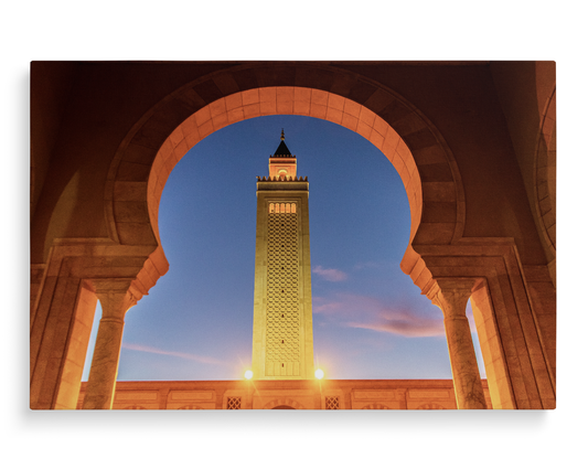 Tunisia, Carthage, Mosque Malik ibn Anas arch